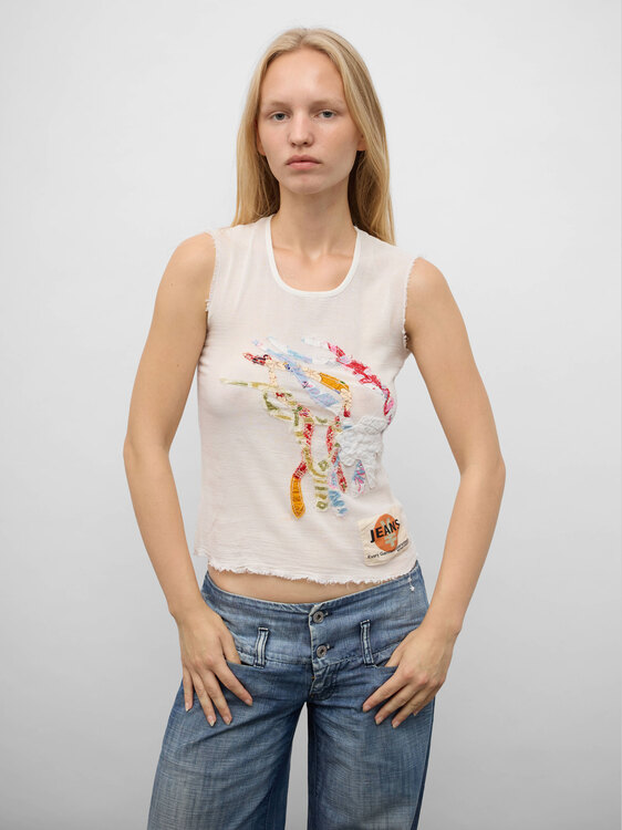 Michiko Koshino Appliqué Top 