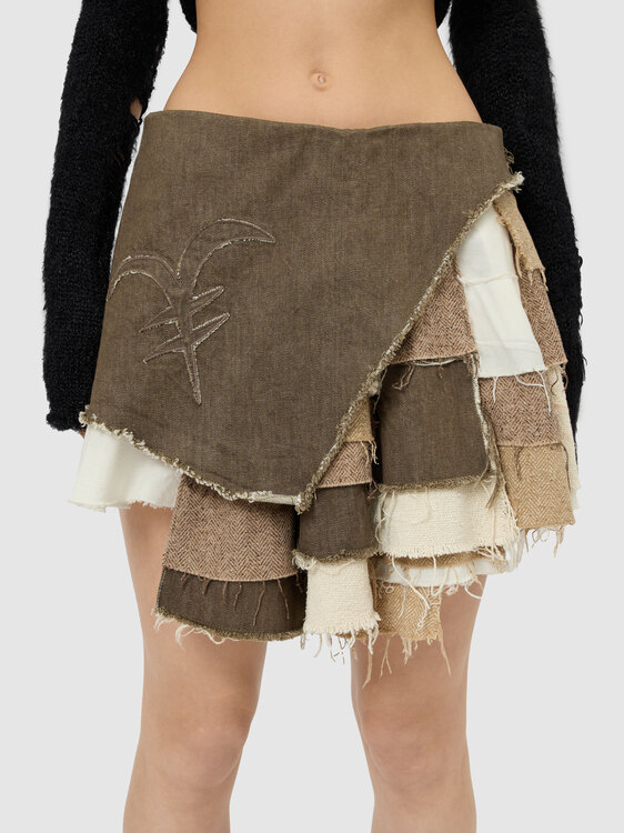 Michiko Koshino Patchwork Skirt 