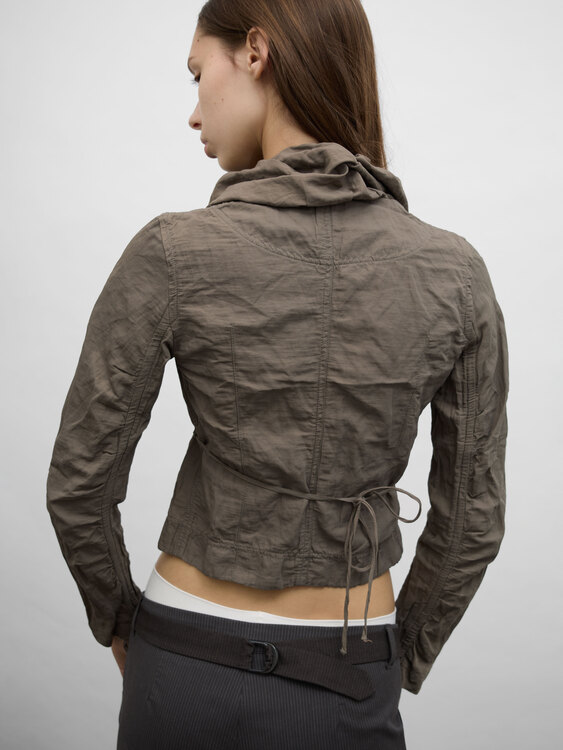 Cop Copine Wrinkled Effect Cardigan 