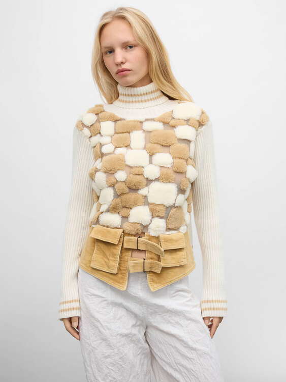 Fluffy Mosaic Jumper 