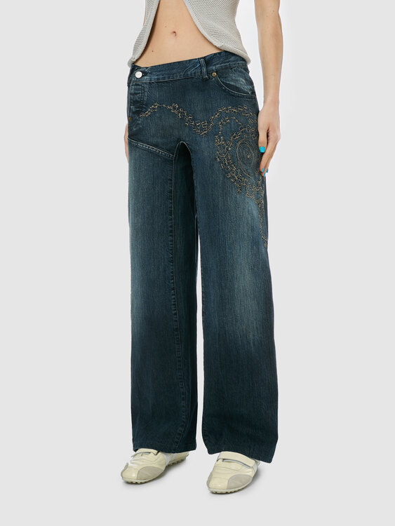 Michiko Koshino Wide Leg Jeans 
