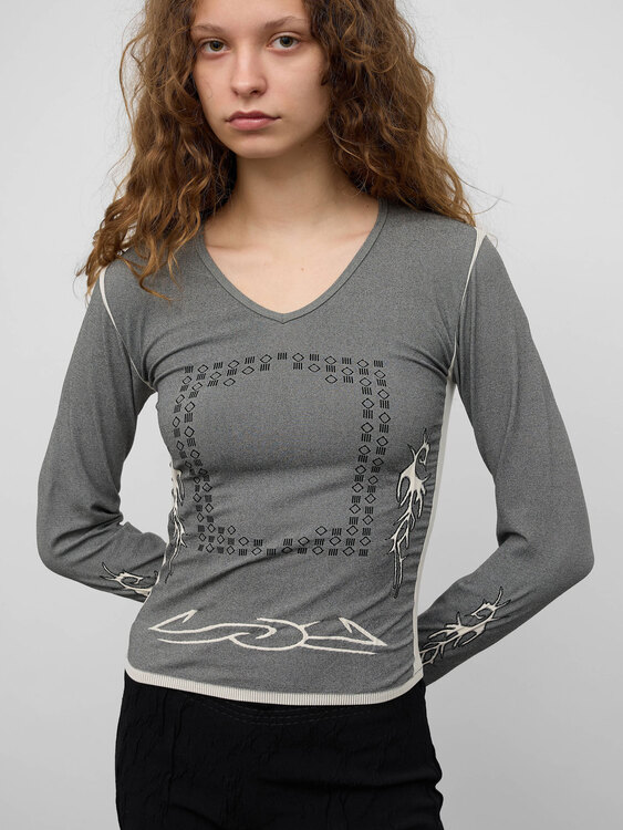 Stretchy Nylon Blouse 