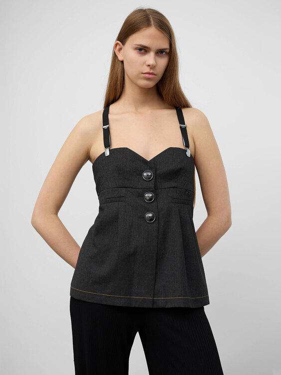 Cop Copine Grey Bustier 