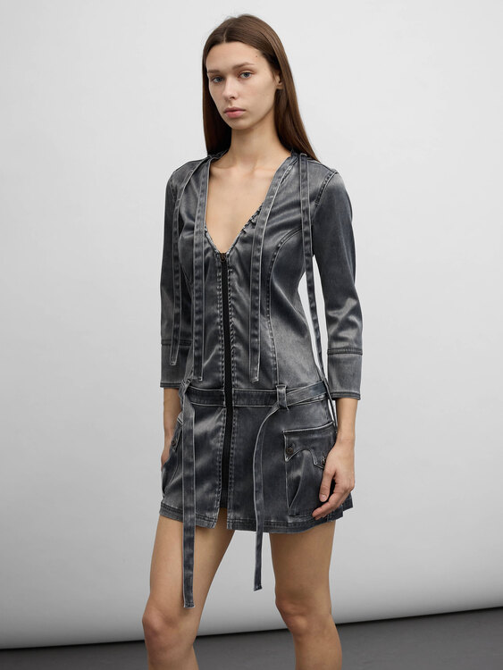 Diesel Heavy Satin Mini Dress 