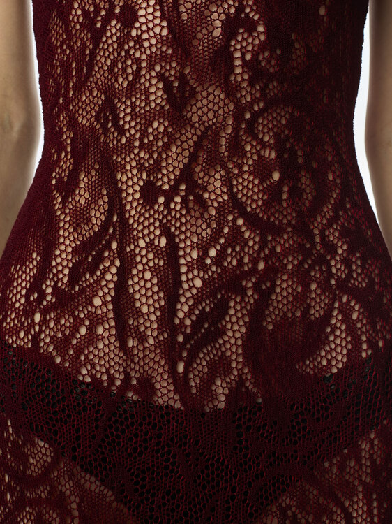 Plein Sud Lace Maxi Dress 