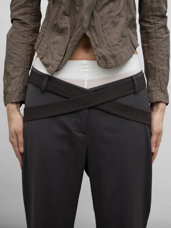 Cop Copine Pinstripe Trousers 