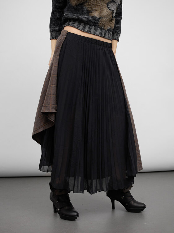 Asymmetrical Twill Skirt 