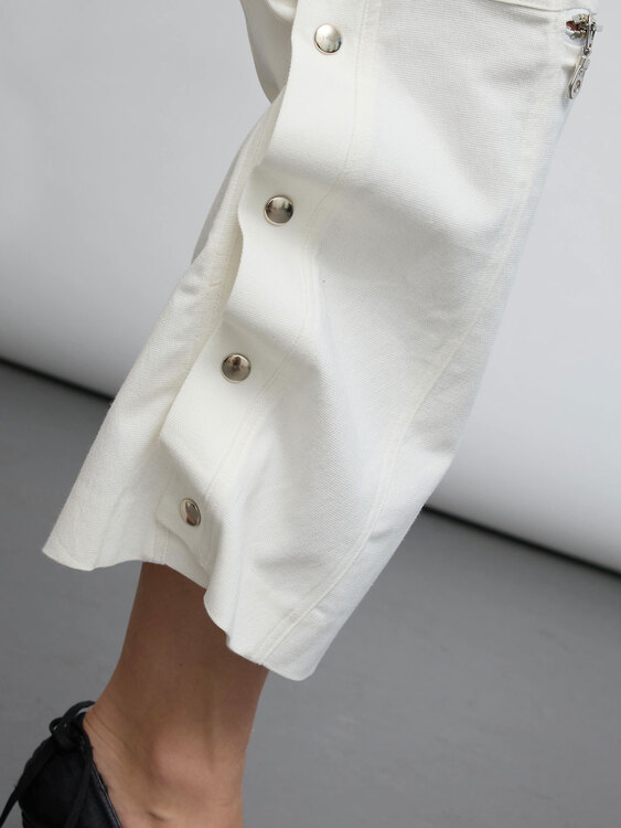 White Capri Trousers 