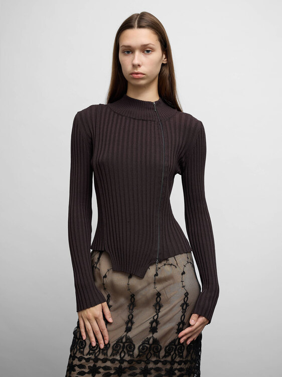 Sarah Pacini Zip Jumper 