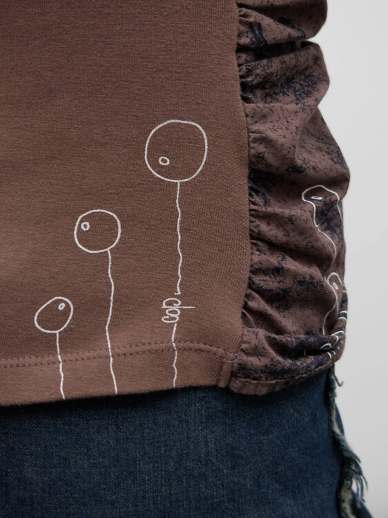 Cop Copine Gathered Bustier Top 