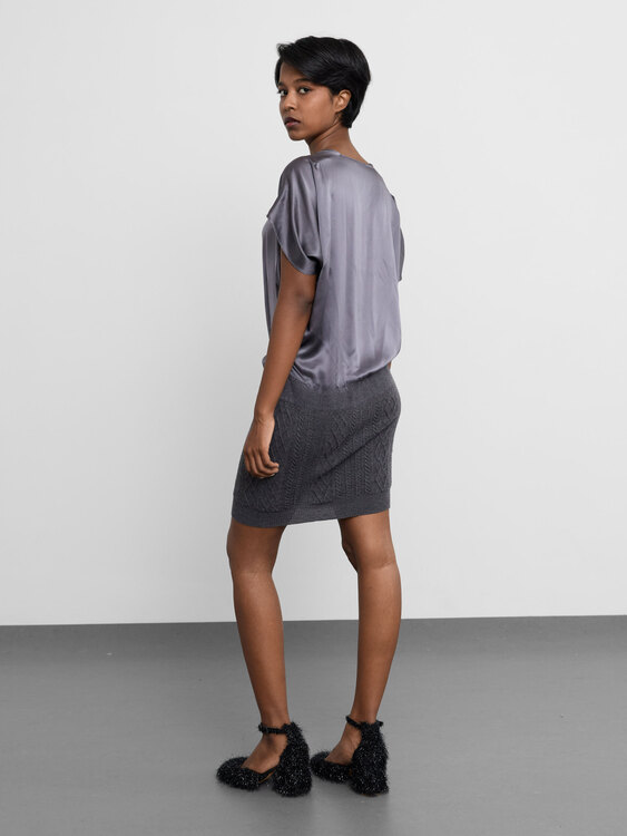 Patrizia Pepe Silk And Wool Dres 