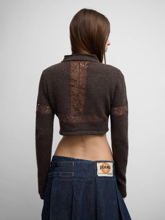 Merino Wool  Knit Cardigan 