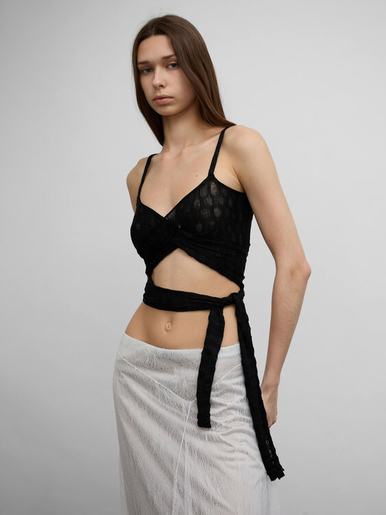 Miss Sixty Black Knit Top 