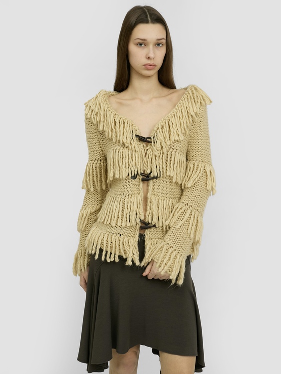 Anna Sui Fringed Cardigan 
