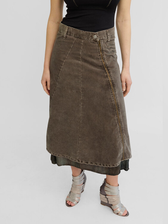Michiko Koshino Corduroy Skirt 
