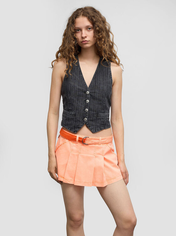 Gaultier Pleated Mini Skirt 