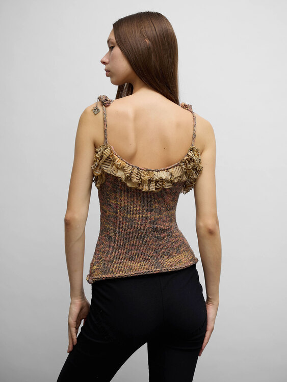 Multicolour Knit Camisole Top 