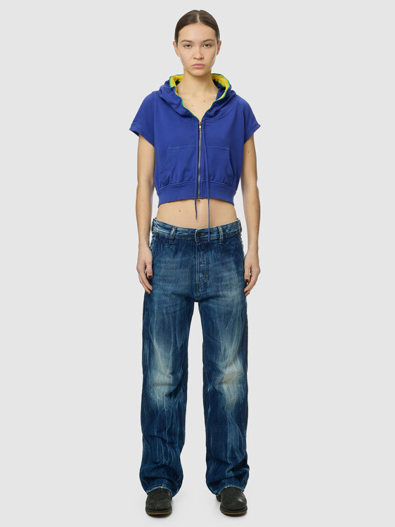 Stefanel Cropped Hoodie 