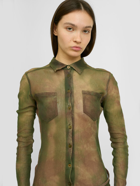 Plein Sud Tie-Dye Effect Midi Dress 