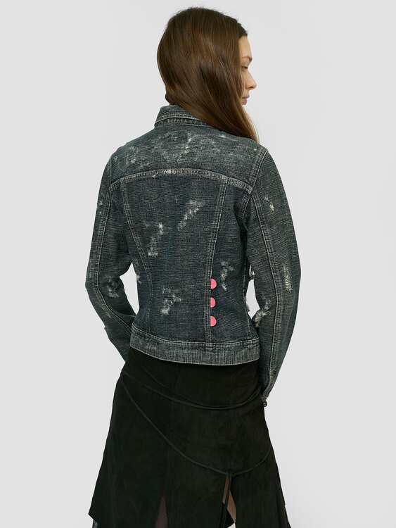 E-Play Distressed Denim Jacket 
