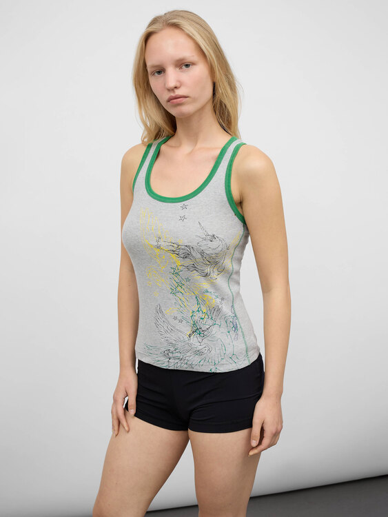 Miss Sixty Unicorn Racerback Top 