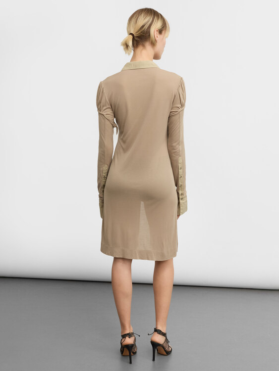 Cop Copine Beige Long Cardigan 
