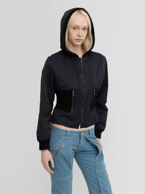 Black Hooded Jacket 