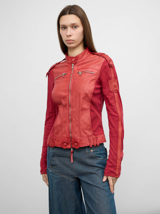 Deconstructed Leather Jacket 