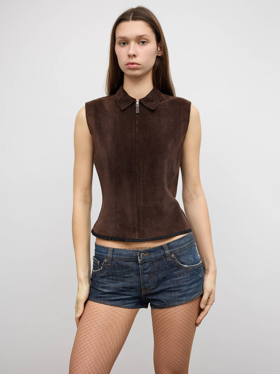 Miu Miu Suede Vest 