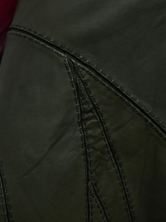 Michiko Koshino Leather Mini Skirt 