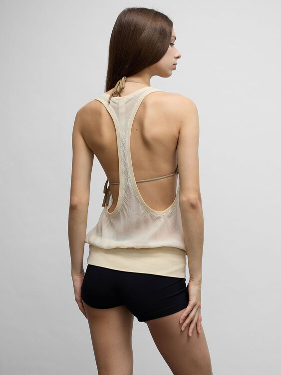 Michiko Koshino Silk Tank Top 