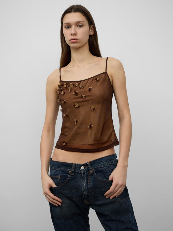 Plein Sud Floral Appliqué Top 