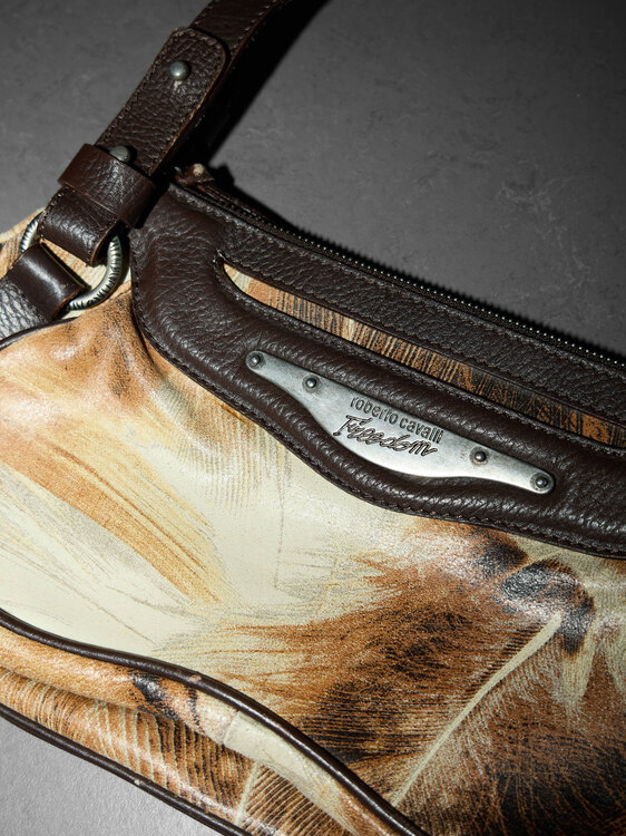 Cavalli Leather Mini Bag 