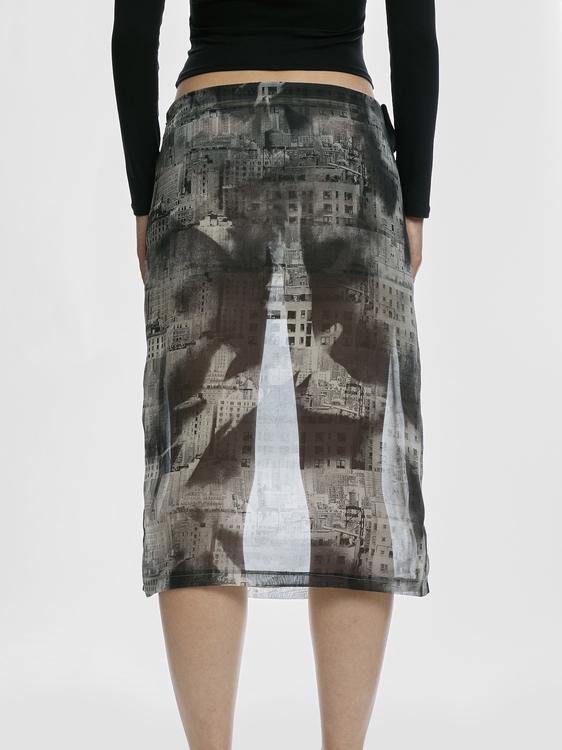 E-Play Chiffon Midi Skirt 