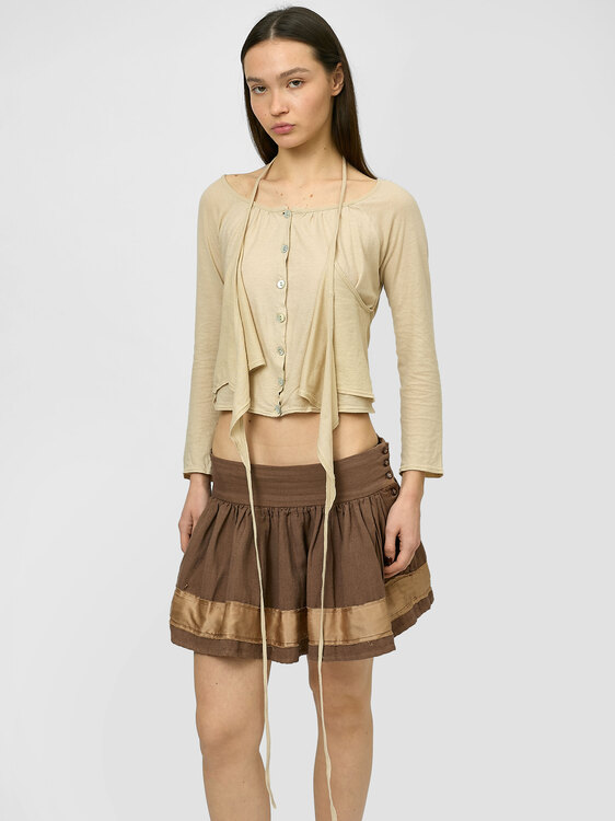 Cream Light Cotton Cardigan 