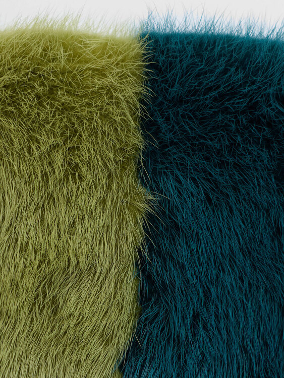 Dirk Bikkembergs Fur And Leather Clutch 