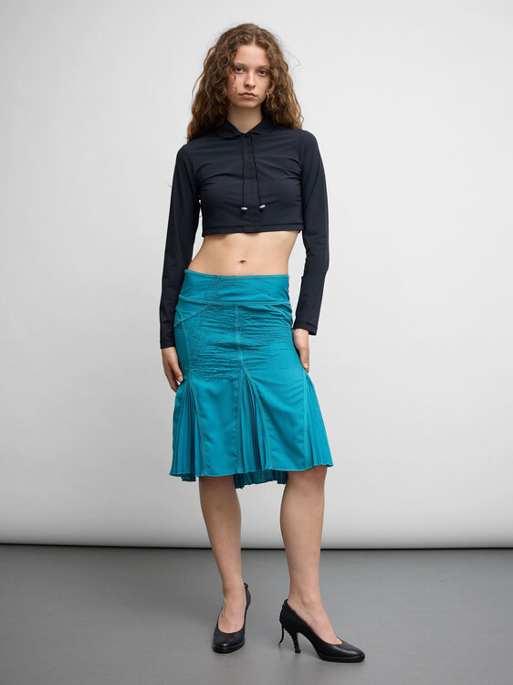 Nolita Pleated Midi Skirt 