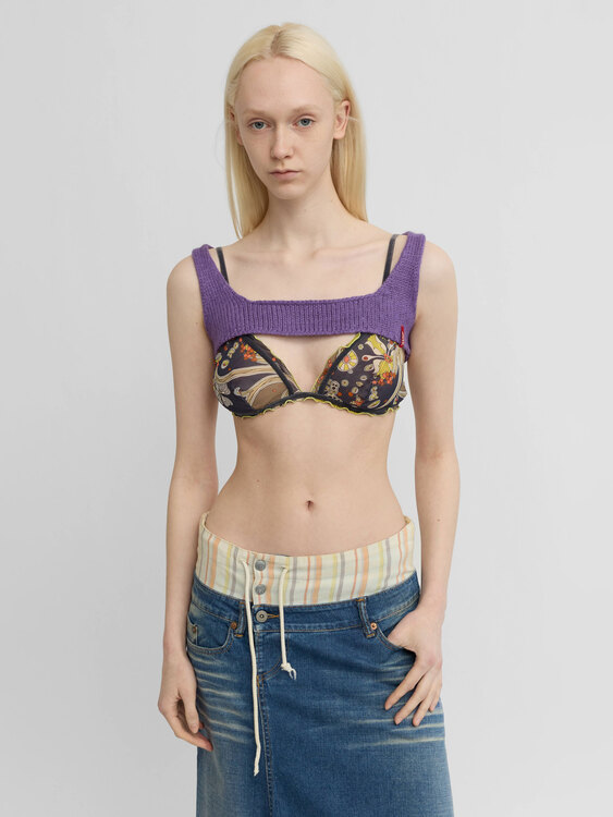 Miss Sixty Lavander Knitted Shrug 