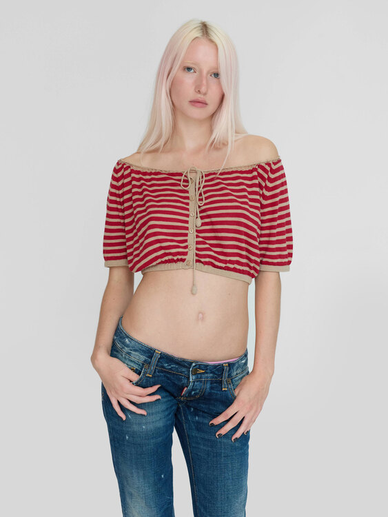 Adolfo Dominguez Fine-Knit Cropped Cardigan 