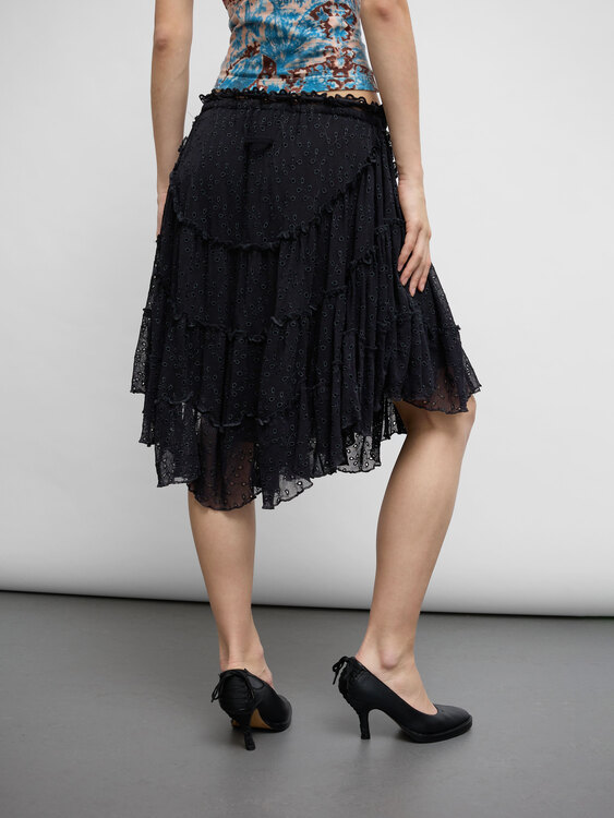 Gaultier Mesh Midi Skirt 