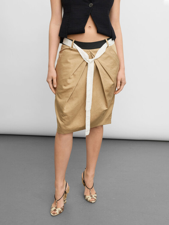 Alberta Ferretti Origami Midi Skirt 