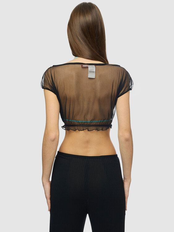 Miss Sixty Mesh Crop Top 