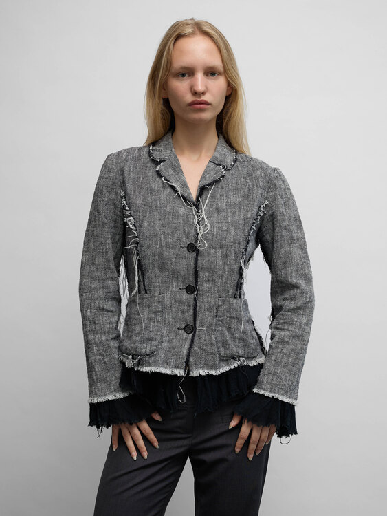 Distressed Inside Out Jacket 