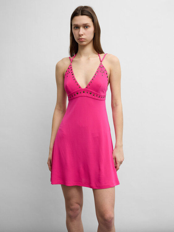 Plein Sud Fuchsia Mini Dress 