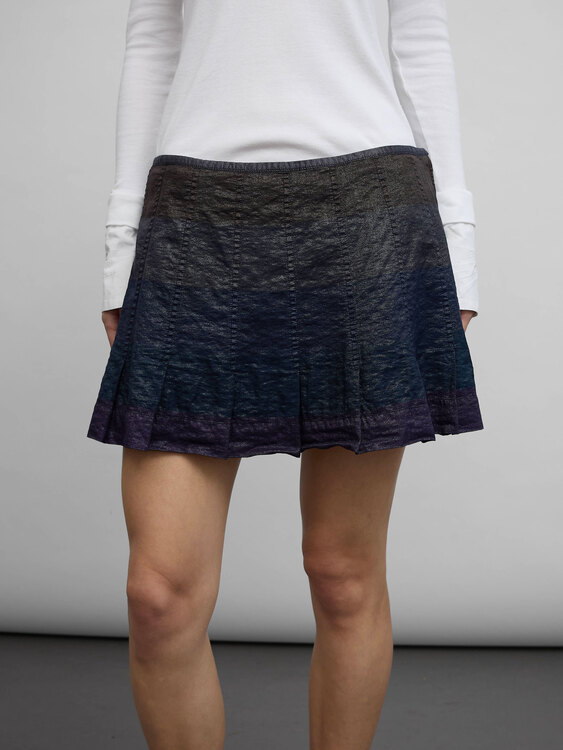 E-Play Pleated Mini Skirt 