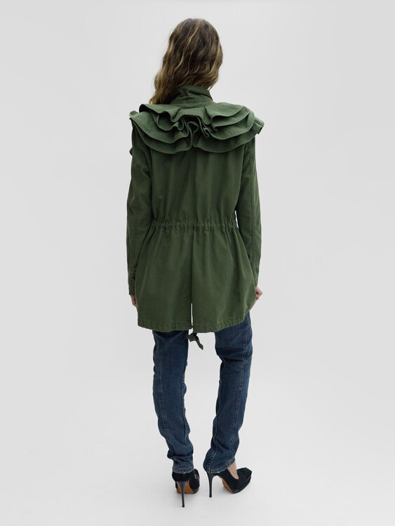 Valentino For GAP Ruffled Parka Jacket 
