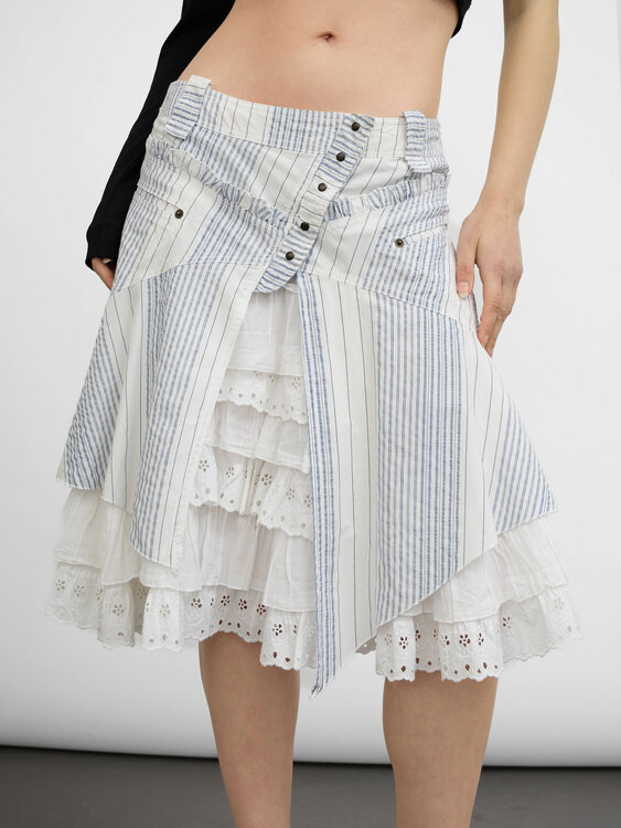 Deconstructed Midi Skirt 