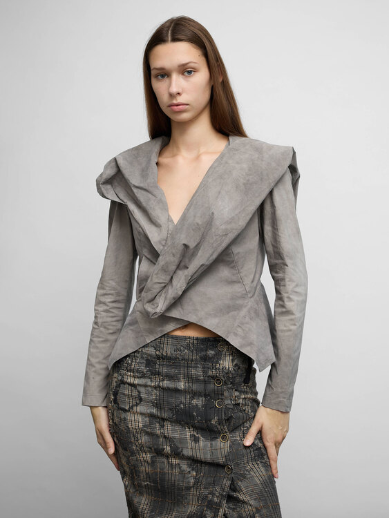 Deconstructed Acid Wash Jacket 