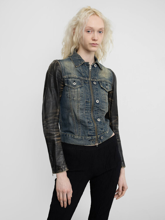 Nolita Leather And Denim Jacket 
