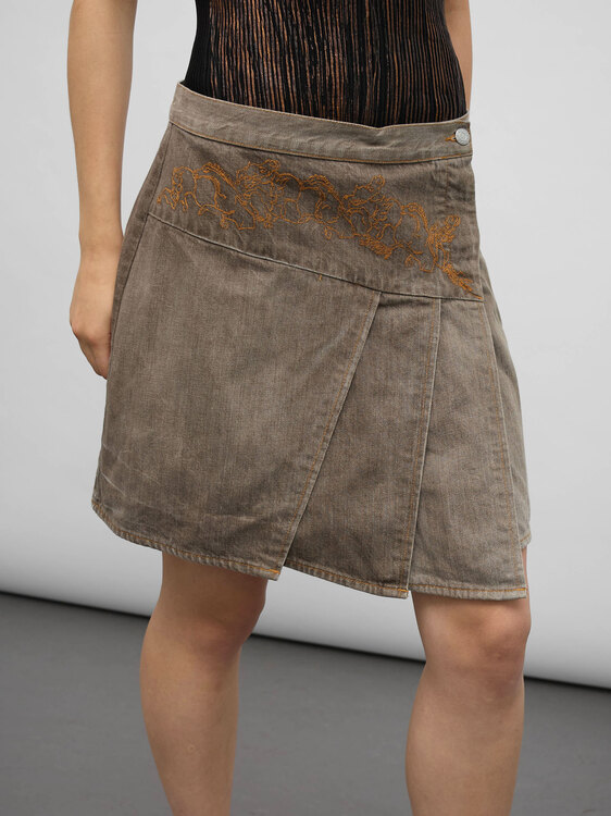 Michiko Koshino Denim Skirt 